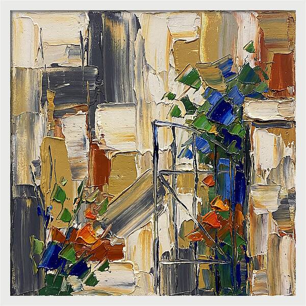 Garden Gate In Vibrant Hues