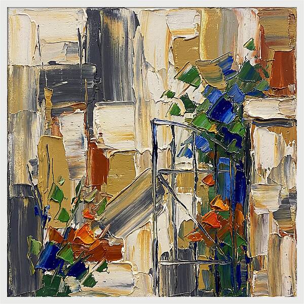 Garden Gate In Vibrant Hues
