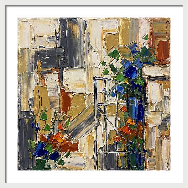 Garden Gate In Vibrant Hues