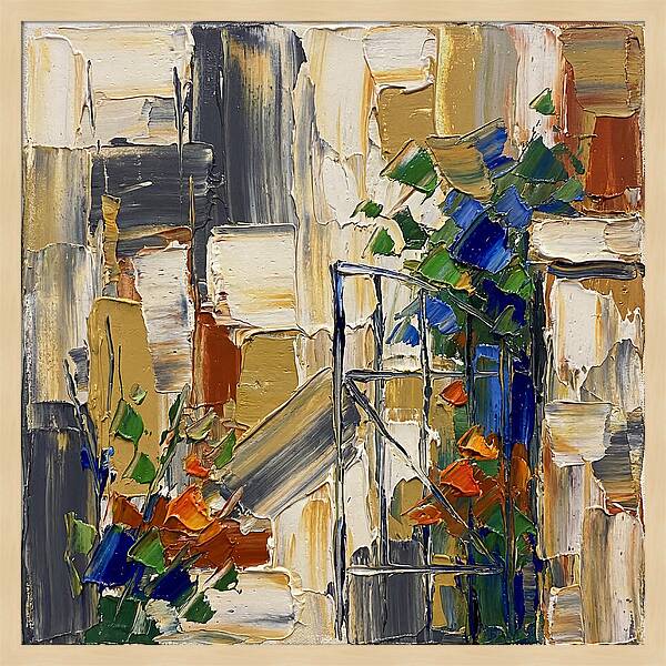 Garden Gate In Vibrant Hues