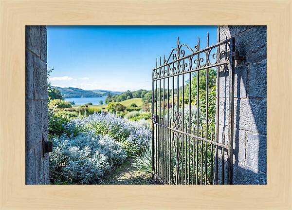 Garden Gate Opening To Paradise
