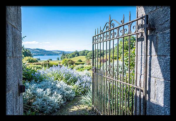 Garden Gate Opening To Paradise