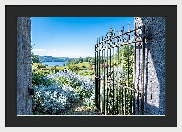 Garden Gate Opening To Paradise