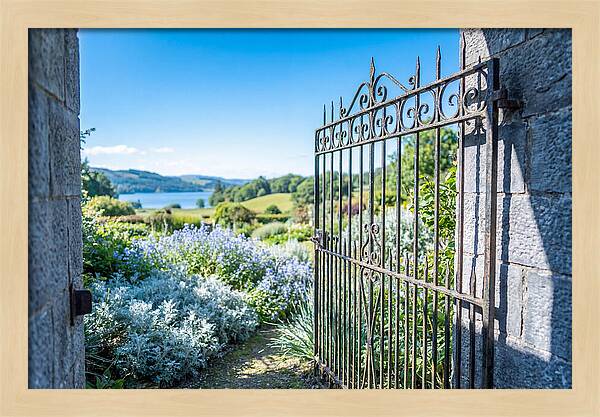 Garden Gate Opening To Paradise