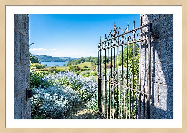 Garden Gate Opening To Paradise