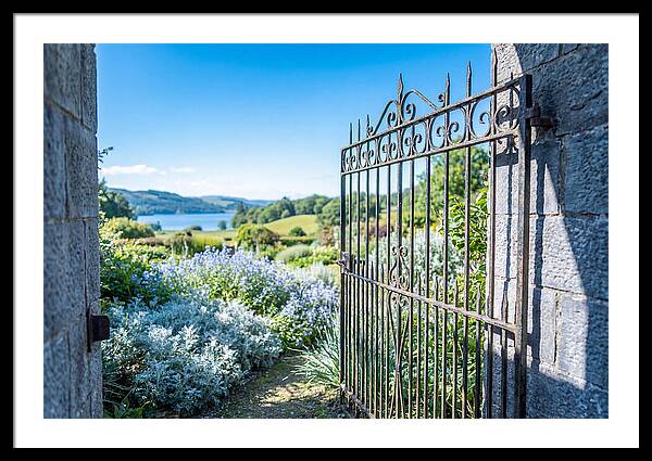 Garden Gate Opening To Paradise