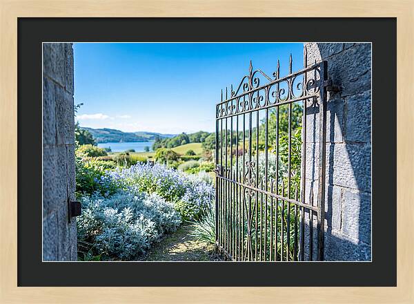 Garden Gate Opening To Paradise