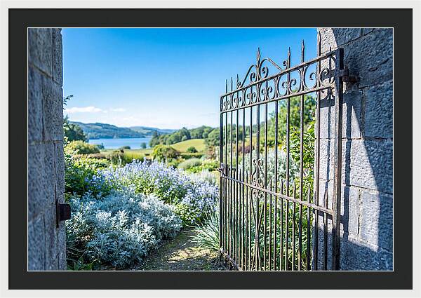 Garden Gate Opening To Paradise