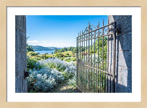 Garden Gate Opening To Paradise