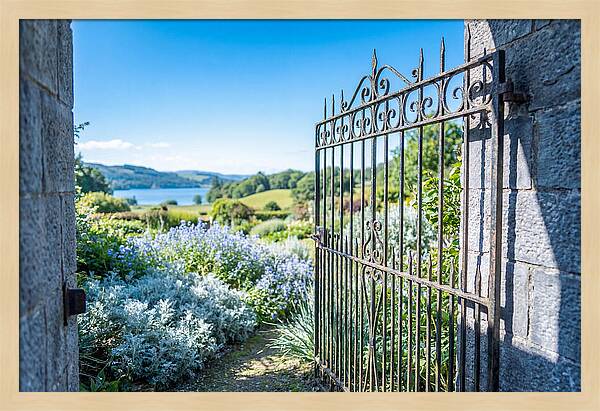 Garden Gate Opening To Paradise