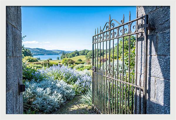 Garden Gate Opening To Paradise