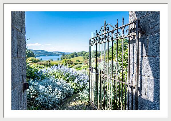 Garden Gate Opening To Paradise