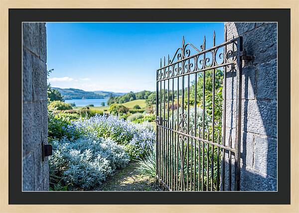 Garden Gate Opening To Paradise