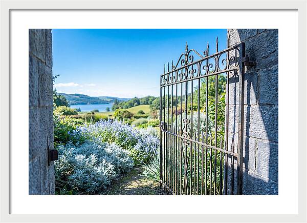 Garden Gate Opening To Paradise