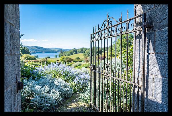 Garden Gate Opening To Paradise