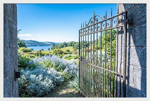 Garden Gate Opening To Paradise