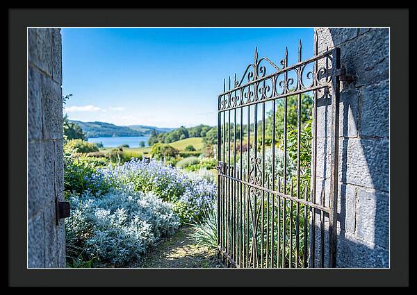 Garden Gate Opening To Paradise