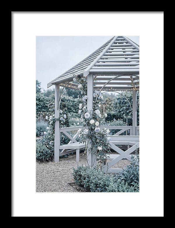 Garden Gazebo Embraced By Roses