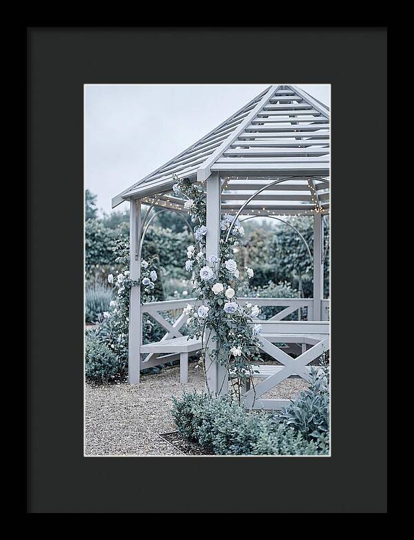 Garden Gazebo Embraced By Roses