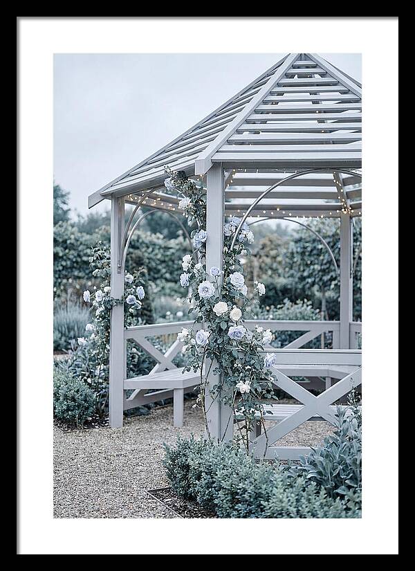 Garden Gazebo Embraced By Roses
