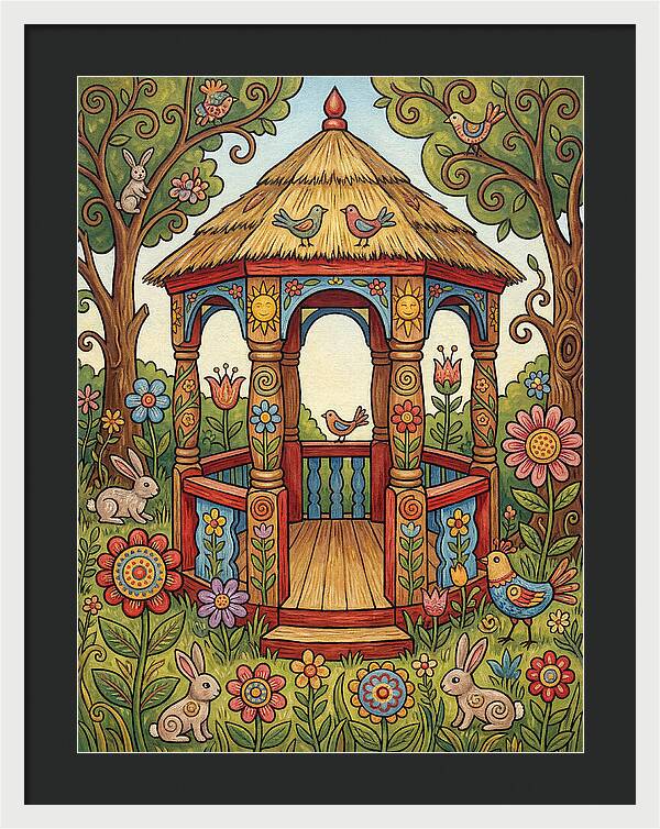 Garden Gazebo In Bloom