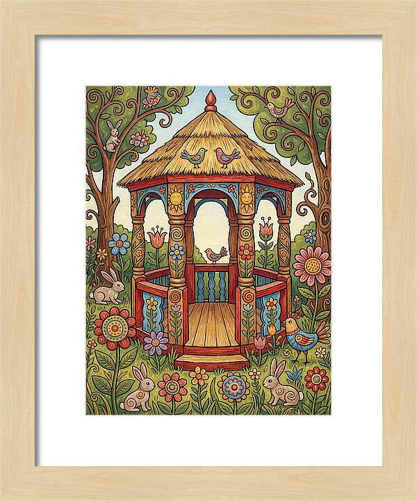 Garden Gazebo In Bloom