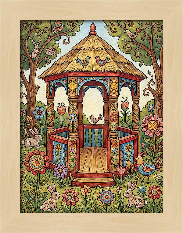 Garden Gazebo In Bloom