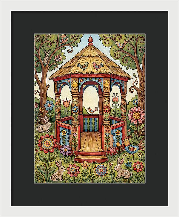 Garden Gazebo In Bloom