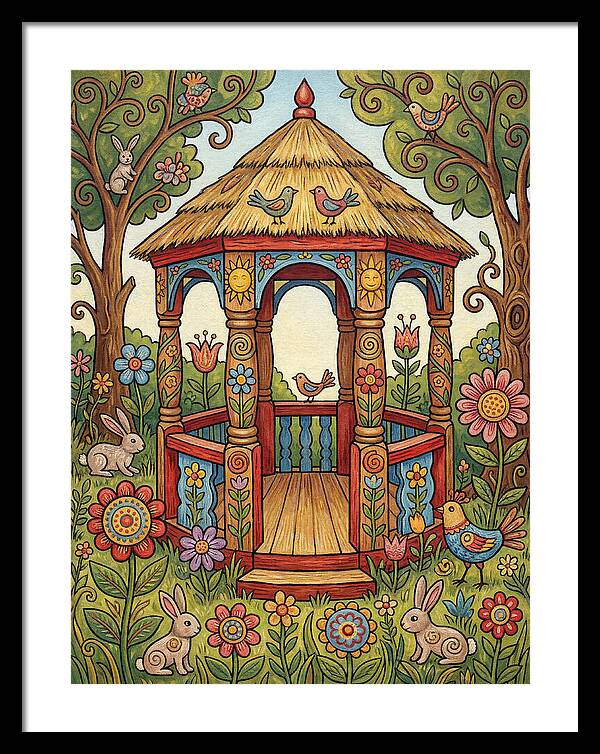Garden Gazebo In Bloom