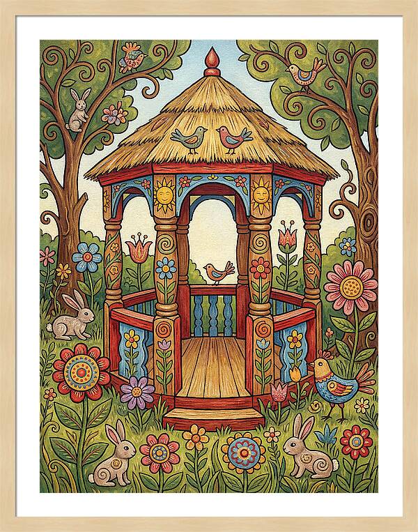 Garden Gazebo In Bloom