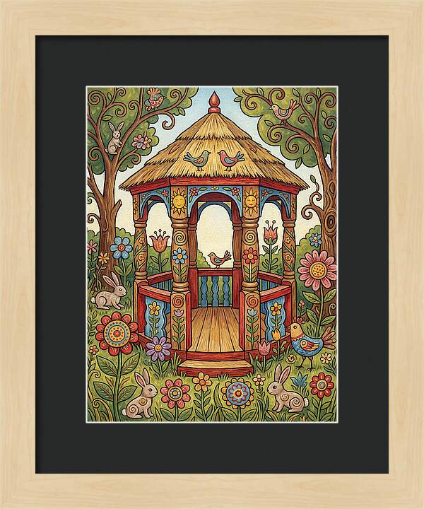Garden Gazebo In Bloom