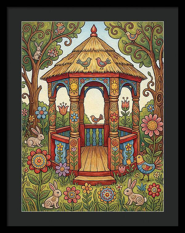 Garden Gazebo In Bloom