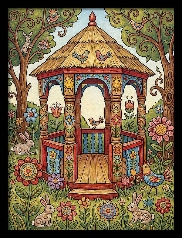 Garden Gazebo In Bloom