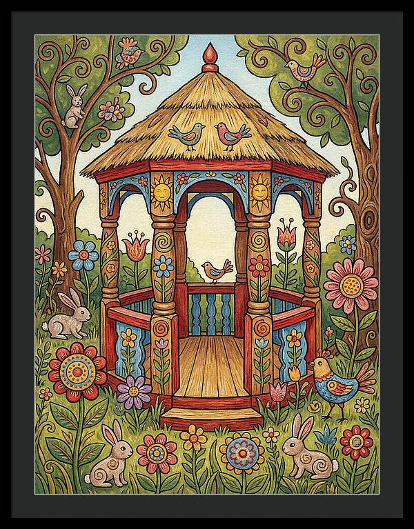 Garden Gazebo In Bloom