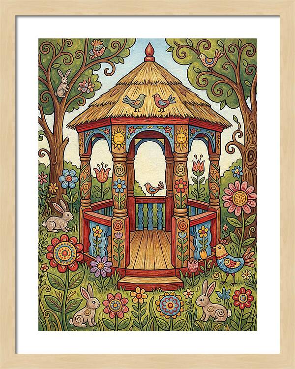 Garden Gazebo In Bloom