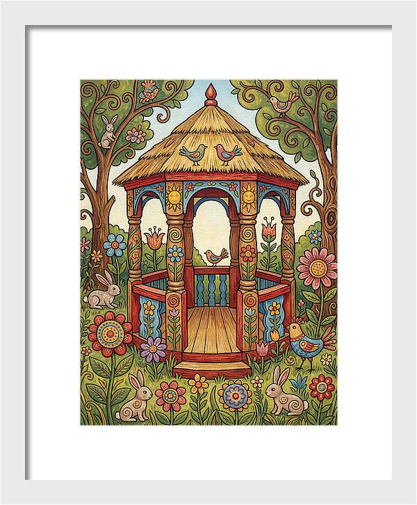 Garden Gazebo In Bloom