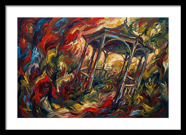 Garden Gazebo In Flames