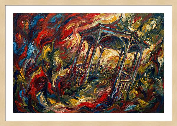 Garden Gazebo In Flames