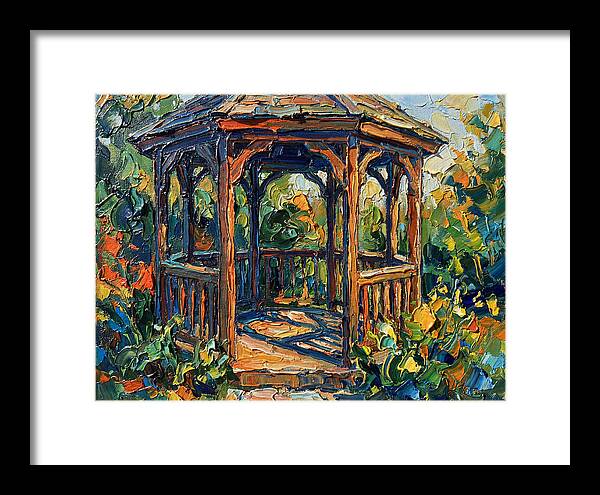 Garden Gazebo In Vibrant Colors