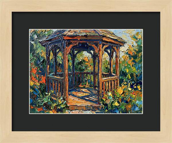 Garden Gazebo In Vibrant Colors
