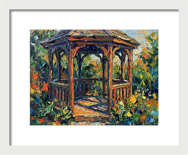 Garden Gazebo In Vibrant Colors