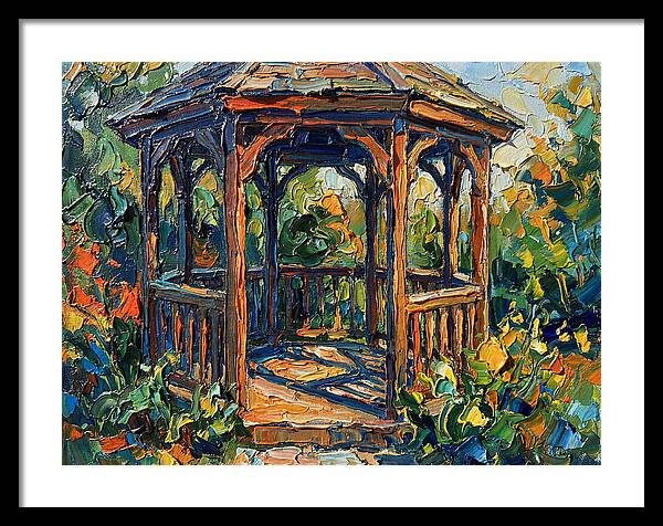 Garden Gazebo In Vibrant Colors