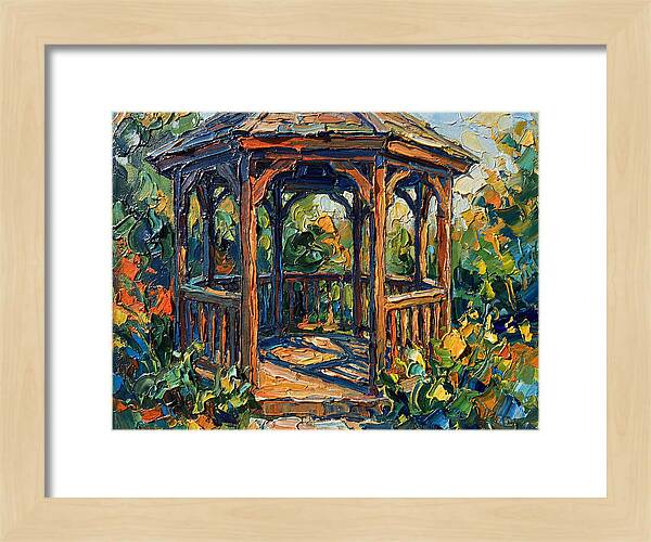 Garden Gazebo In Vibrant Colors