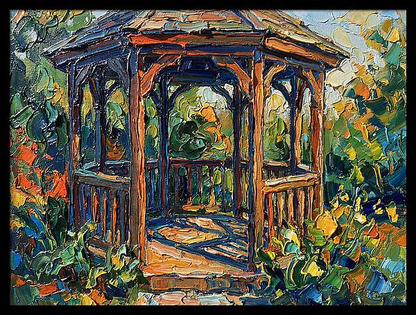 Garden Gazebo In Vibrant Colors