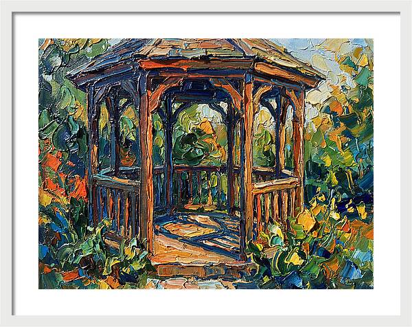 Garden Gazebo In Vibrant Colors