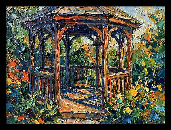 Garden Gazebo In Vibrant Colors