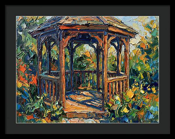 Garden Gazebo In Vibrant Colors