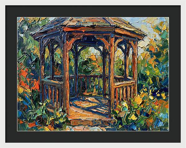 Garden Gazebo In Vibrant Colors