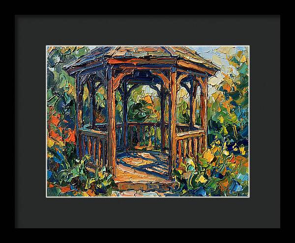 Garden Gazebo In Vibrant Colors