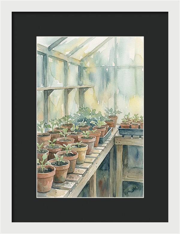 Garden Greenhouse Serenity